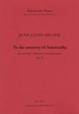 Nicodé: Dem Andenken an Amarantha, Op. 30