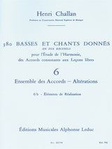Challan: Basses et Chants Donnés - 6b (Ensemble des Accords - Altérations)