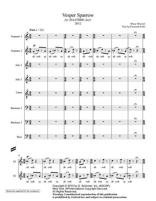 Mazzoli: Vesper Sparrow