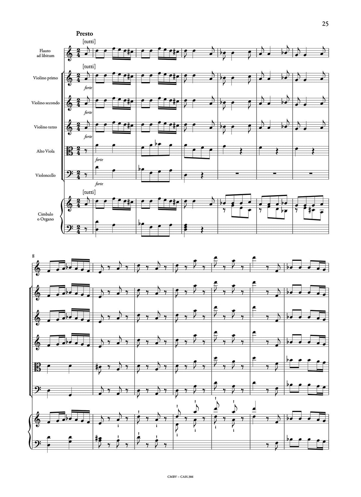 Corrette: Concerto for Violin & Harpsichord, Op. 26, No. 6