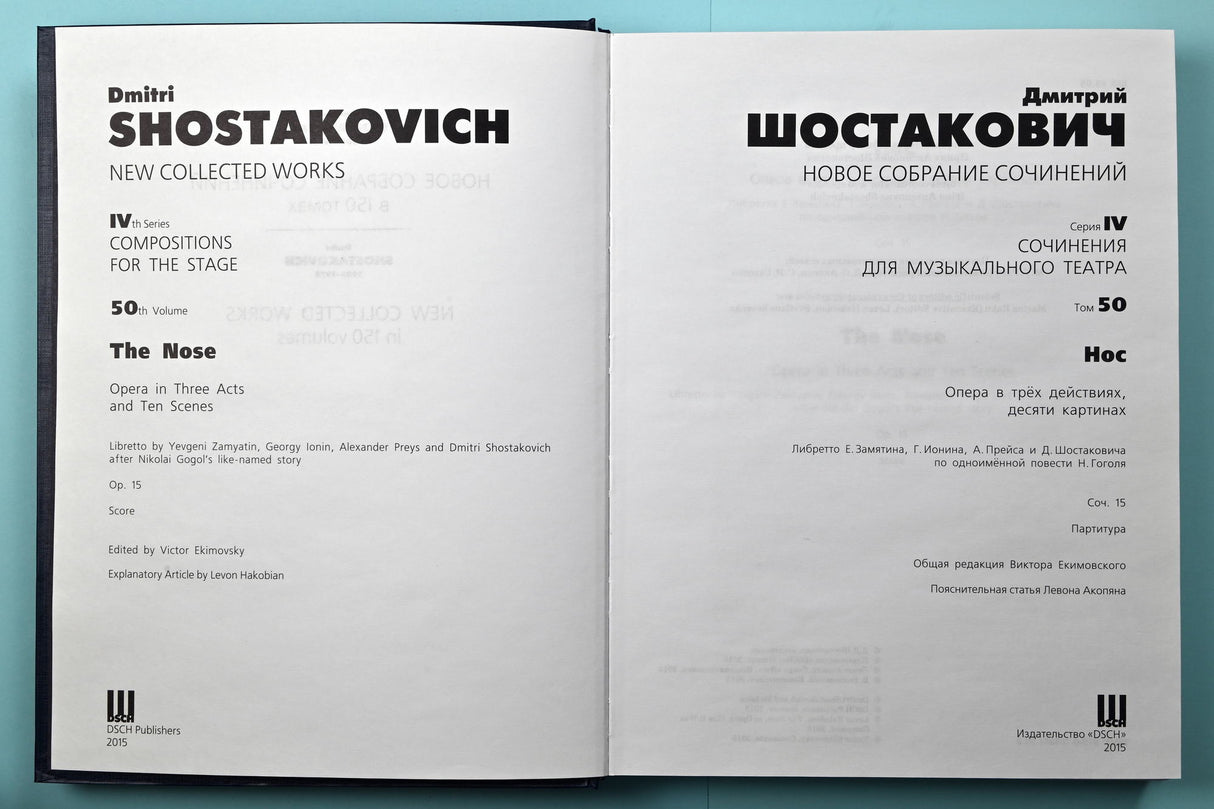 Shostakovich: The Nose, Op. 15