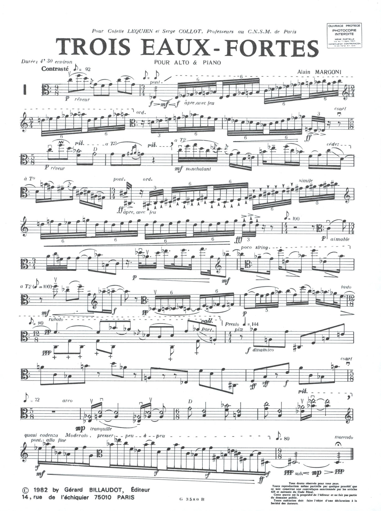 Margoni: 3 Eaux-fortes