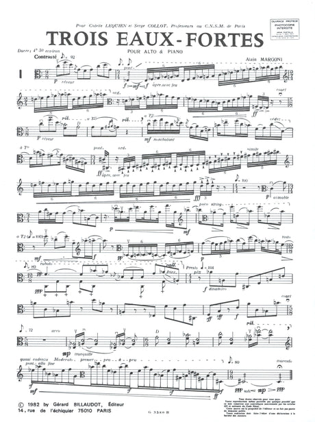 Margoni: 3 Eaux-fortes