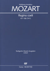 Mozart: Regina coeli, K. 108 (74d)