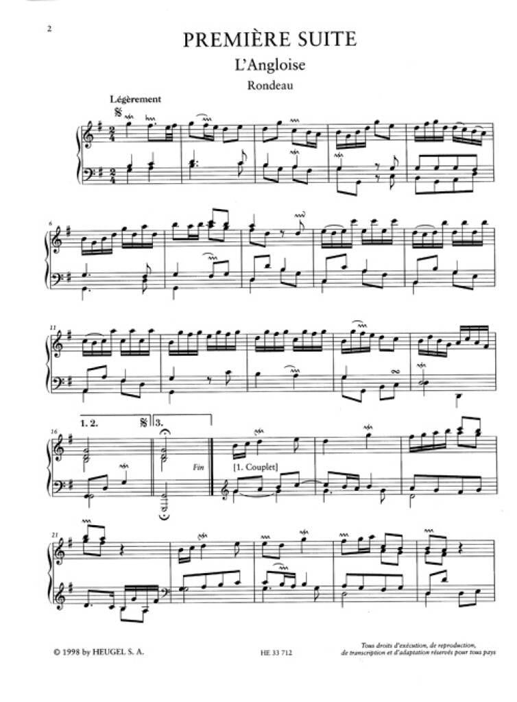 Fiocco: Pièces de clavecin – Ficks Music