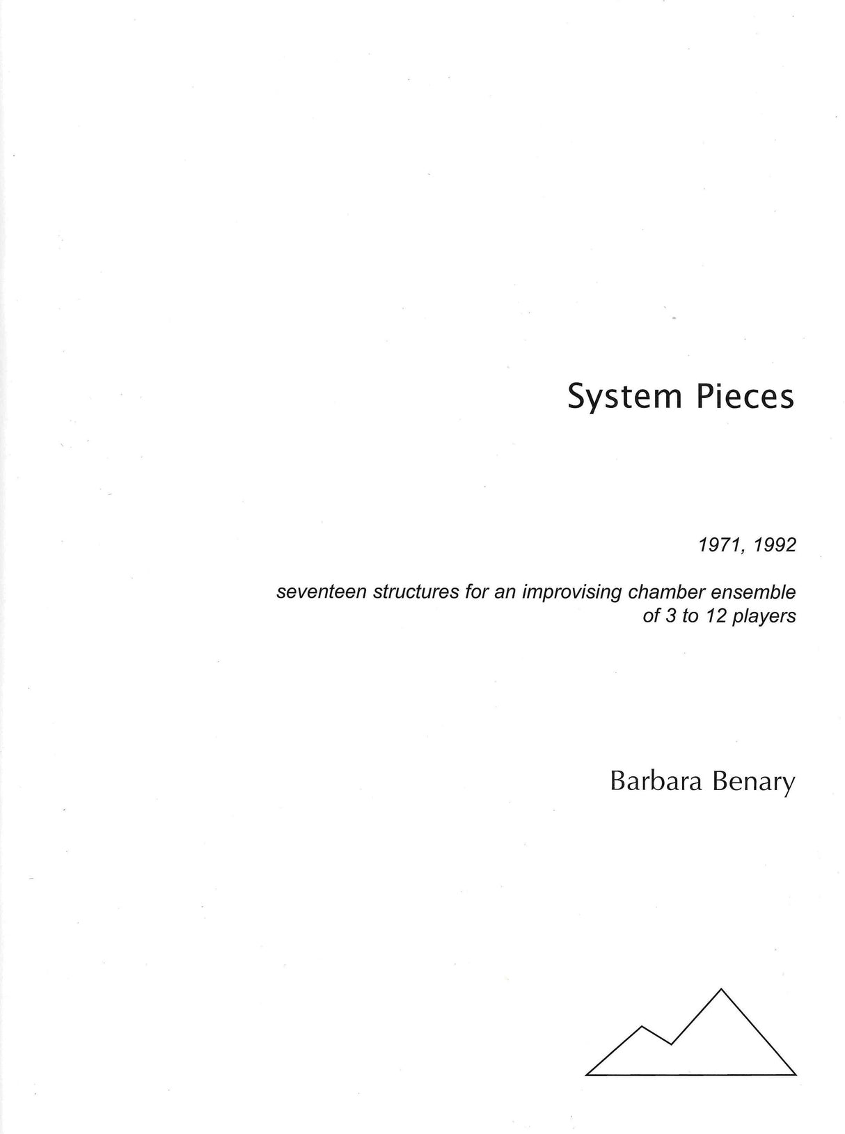 Benary: System Pieces