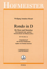 Mozart: Rondo in D Major, K. 412, No. 2