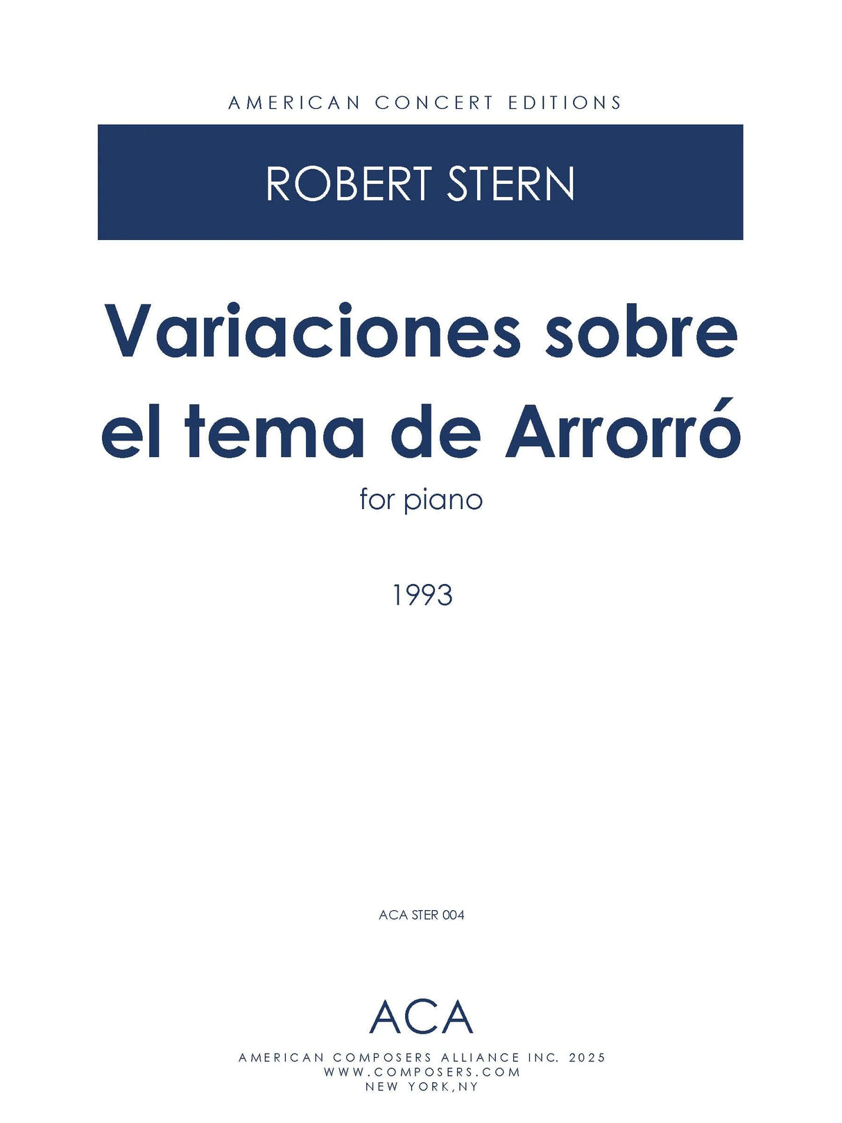 R. Stern: Variaciones sobre el tema de Arrorró
