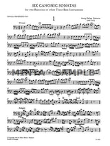 Telemann: 6 Canonic Sonatas (arr. for 2 bassoons)