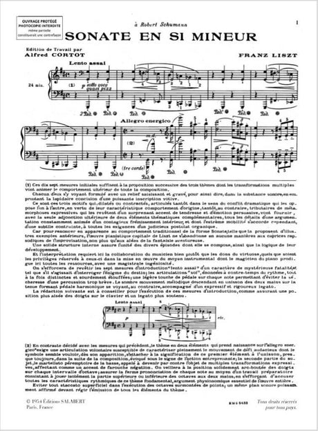 Liszt: Piano Sonata in B Minor