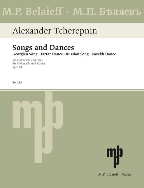 Tcherepnin: Songs and Dances, Op. 84