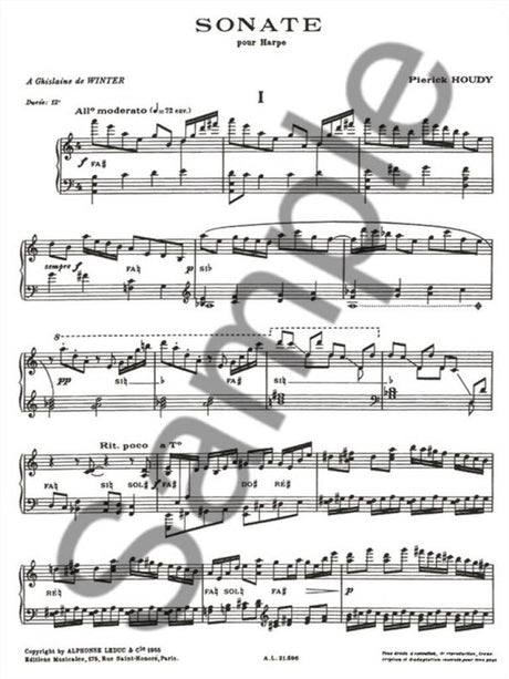 Houdy: Sonata for Harp