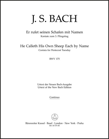 Bach: Er rufet seinen Schafen mit Name, BWV 175