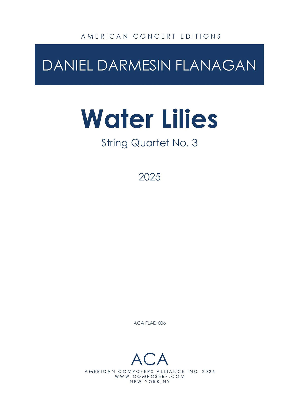 D. Flanagan: Water Lilies
