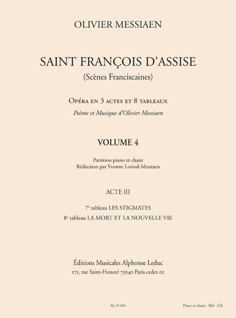 Messiaen: Saint Francois d'Assise