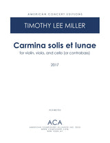 Miller: Carmina solis et lunae