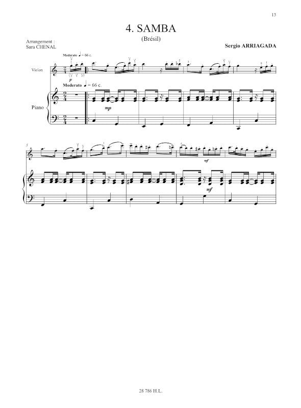 Arriagada: 5 Danses latino américaines