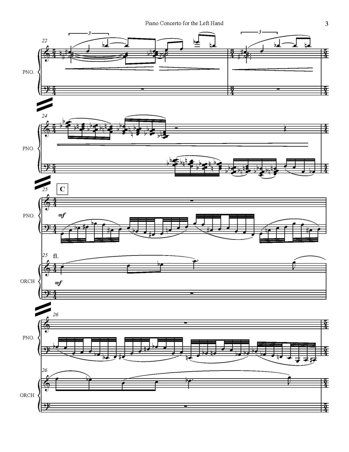 D. Richardson: Piano Concerto for the Left Hand