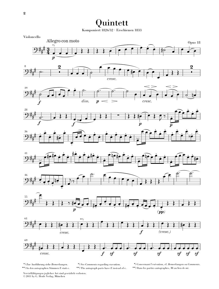 Mendelssohn: String Quintets, Op. 18 and Op. 87