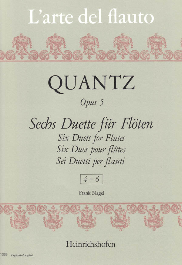 Quantz: Flute Duets, Op. 5, Nos. 4-6