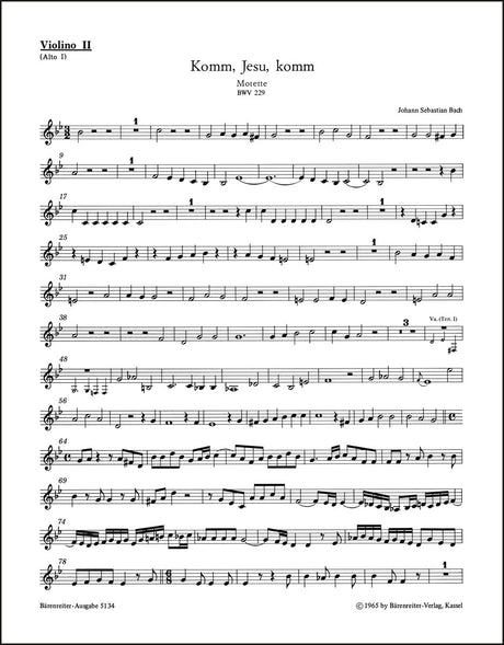 Bach: Komm, Jesu, komm, BWV 229