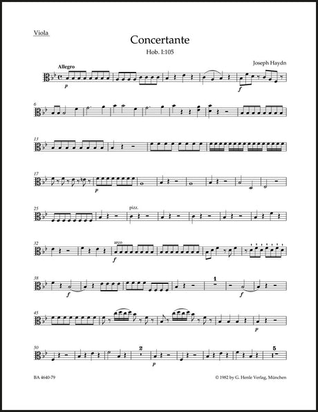 Haydn: Concertante in B-flat Major, Hob. I:105