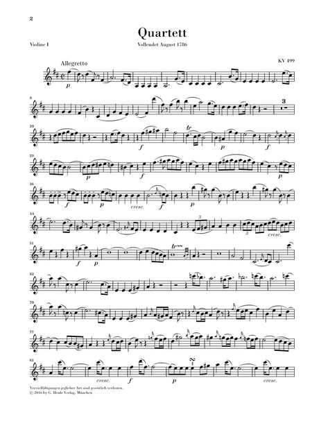 Mozart: String Quartets - Volume 4 (Hoffmeister and Prussian)