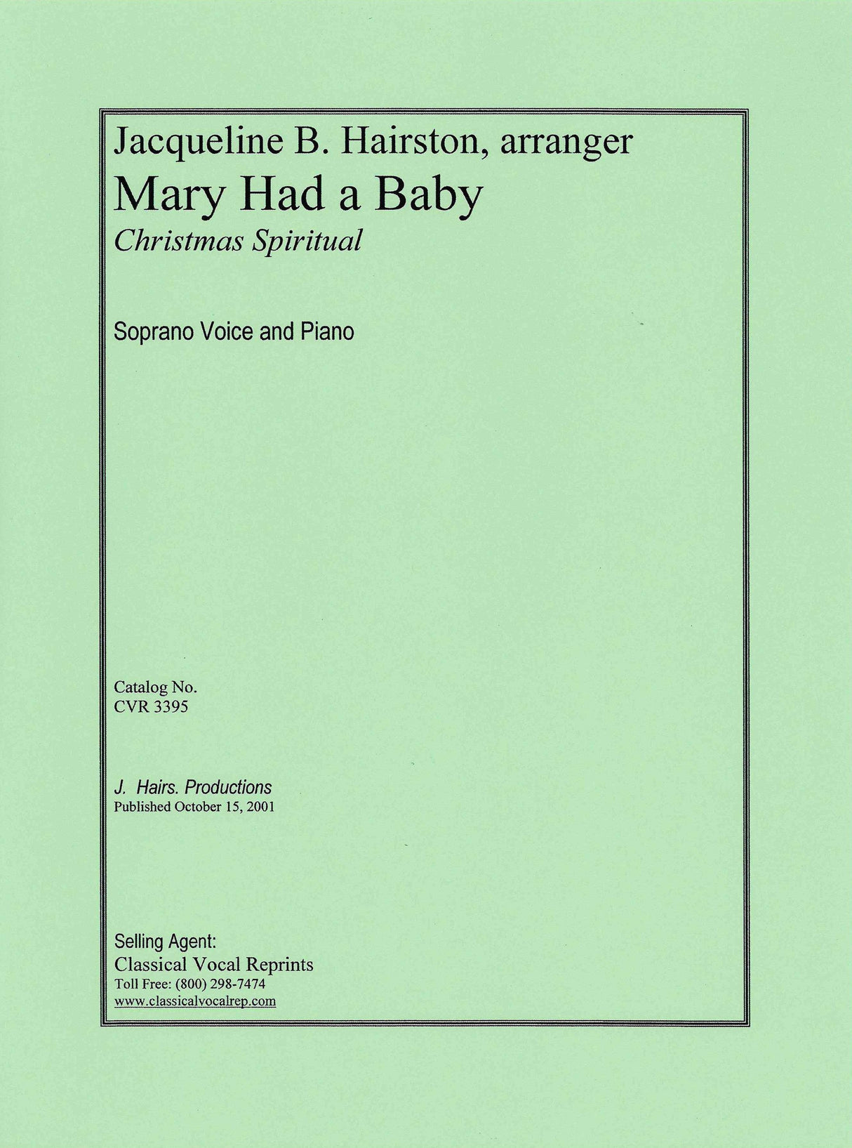 Hairston: Mary Had a Baby