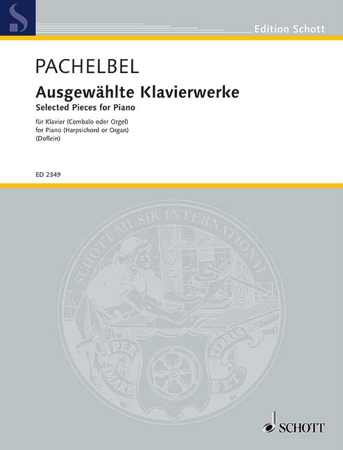 Pachelbel: Selected Keyboard Works