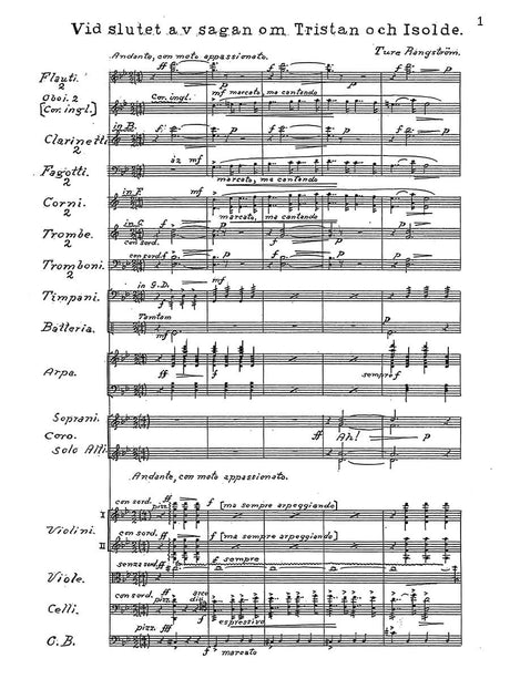 Rangström: Vid slutet av sagan om Tristan och Isolde (Ballad for female choir, baritone solo and orchestra)