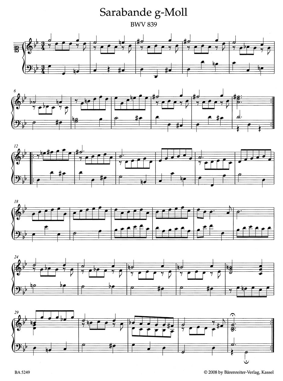 Keyboard Works Attributed to J. S. Bach – Ficks Music