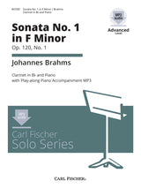 Brahms: Clarinet Sonata in F Minor, Op. 120, No. 1