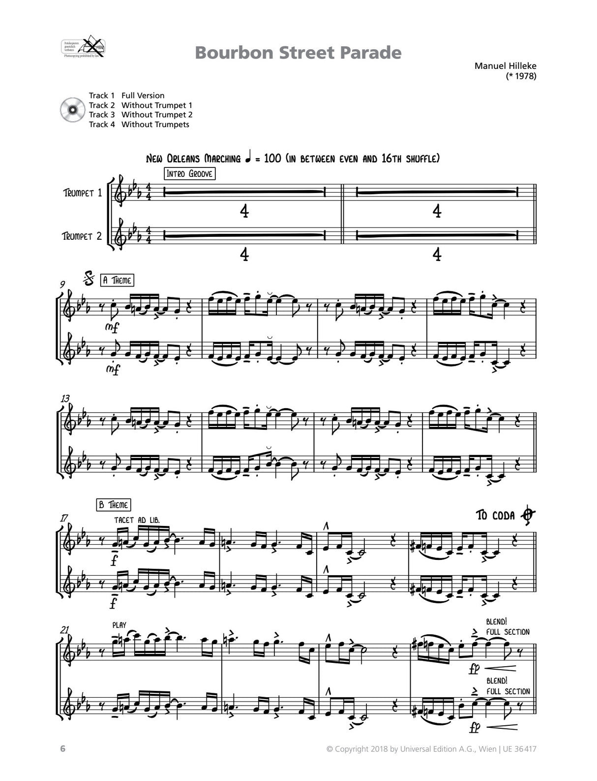 Groove Trumpet – Play Along with the Brass Band Marshall Cooper