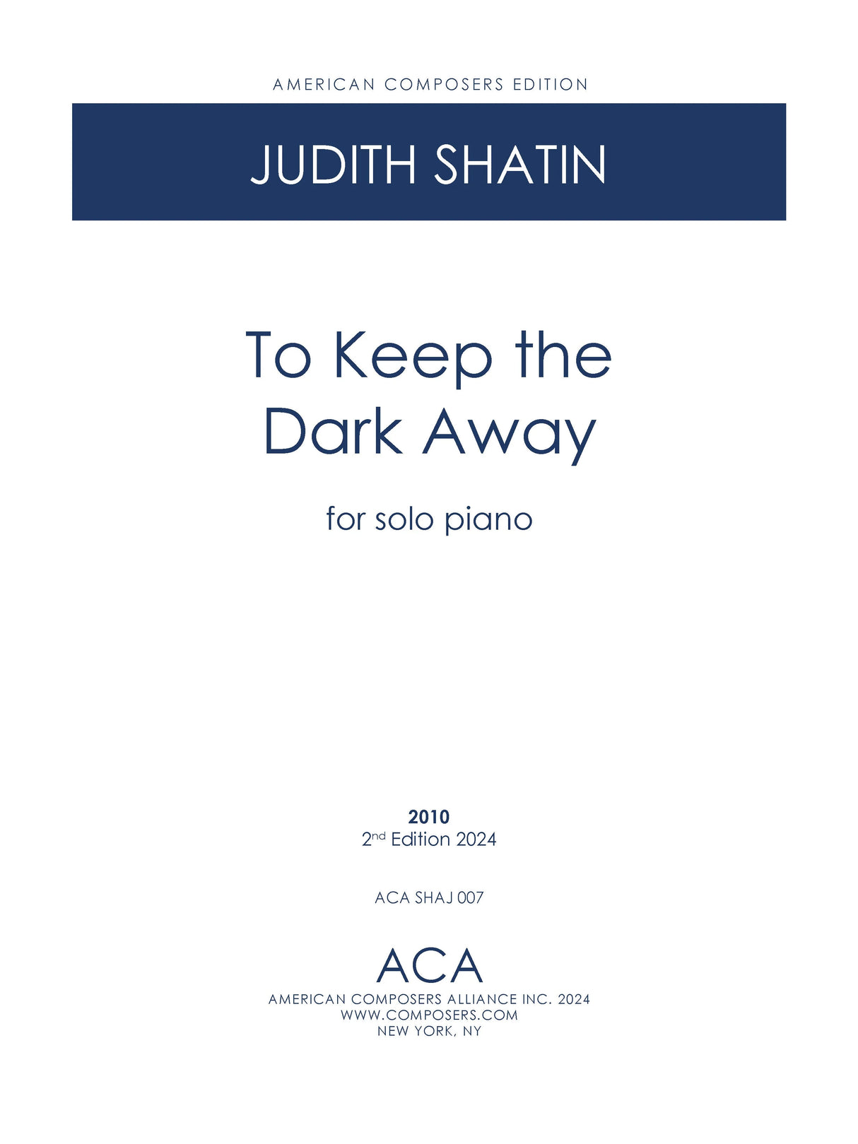 Shatin: To Keep the Dark Away