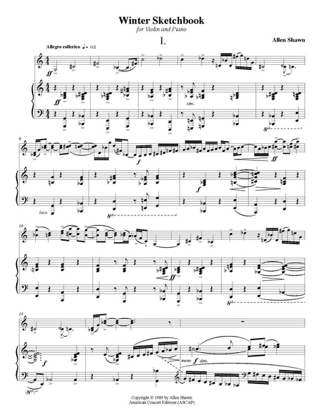 Shawn: Winter Sketchbook