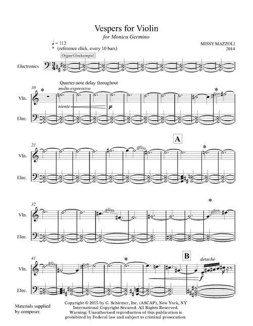 Mazzoli: Vespers