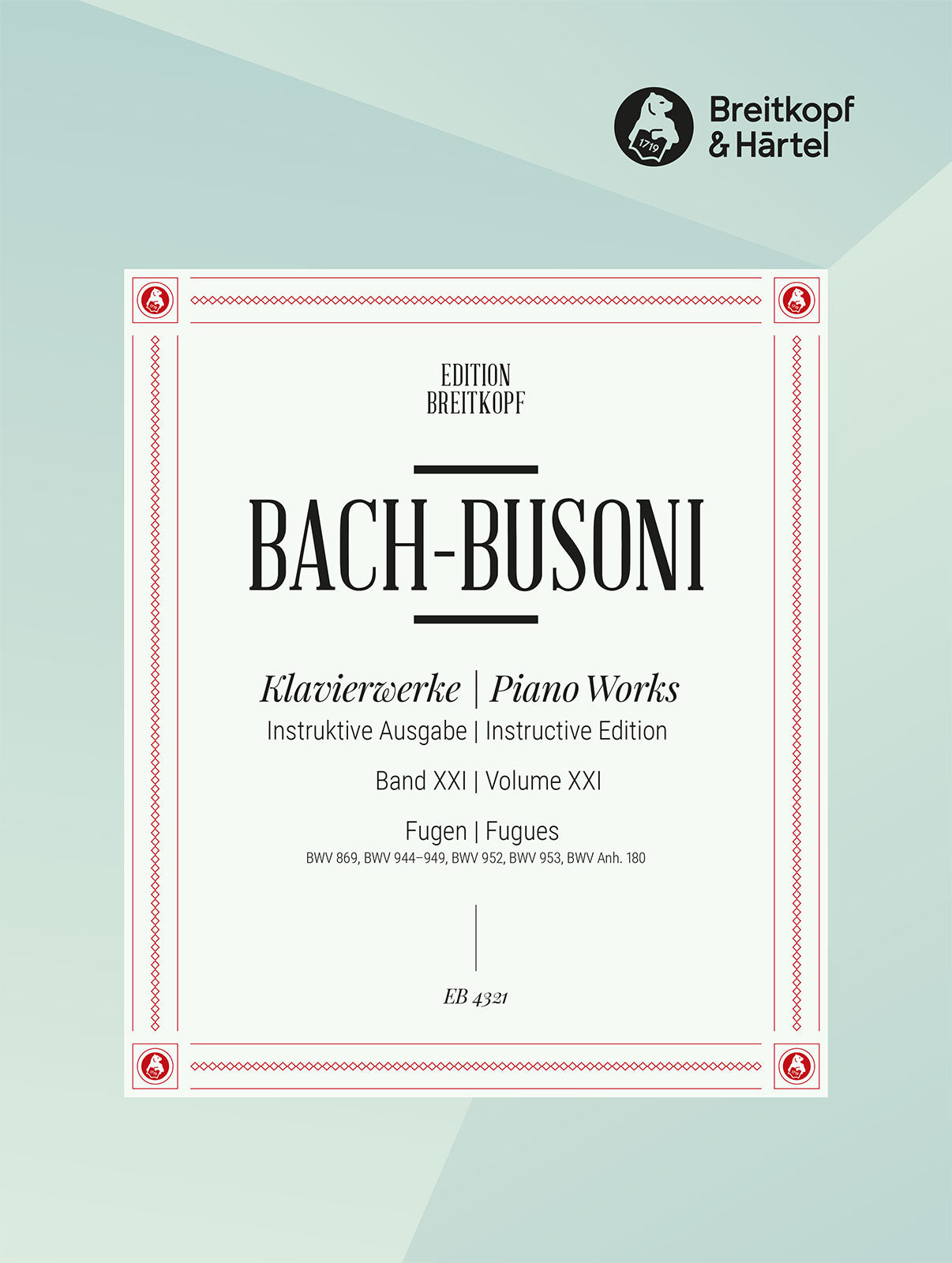 Bach: Fugues BWV 896, 944-949, 952, 953, Anh. III 180