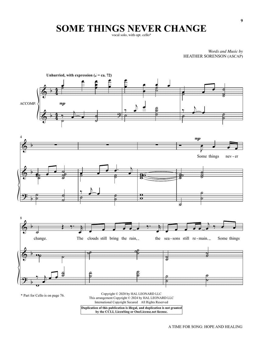 A Time for Song - Volume 1