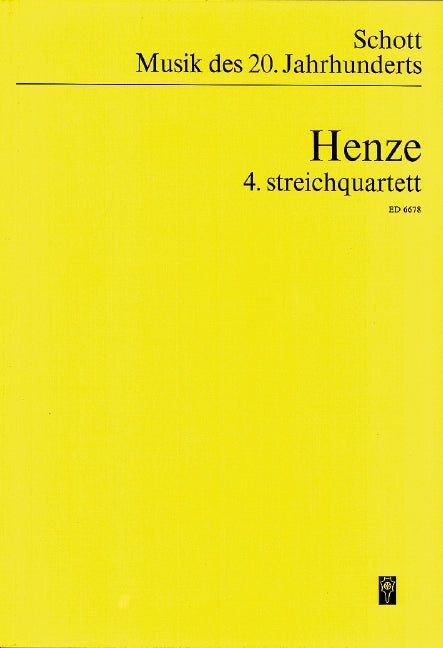Henze: String Quartet No. 4