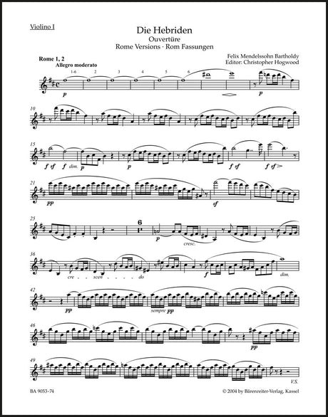 Mendelssohn: The Hebrides, MWV P 7, Op. 26