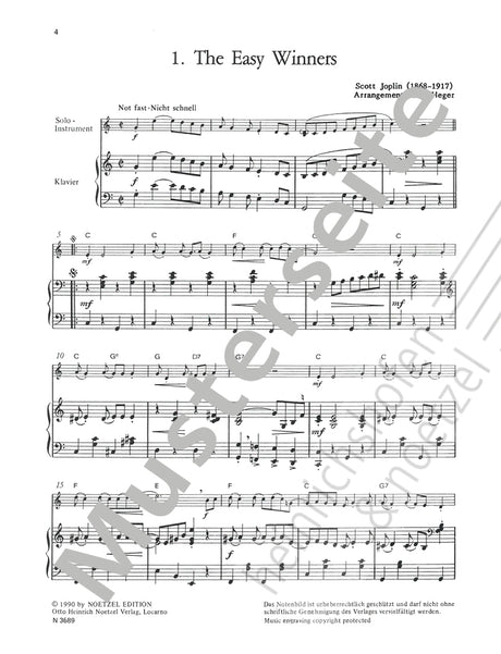 Let's Rag... 10 Ragtimes for Violin & Piano