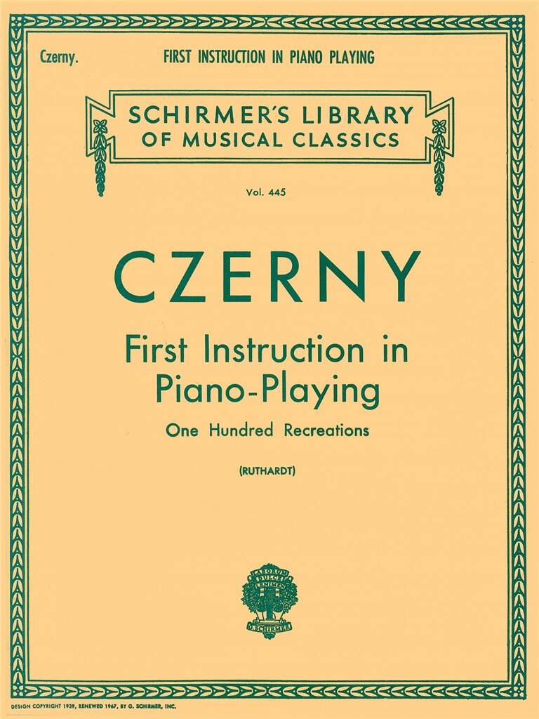 Czerny: First Instruction in Piano Playing