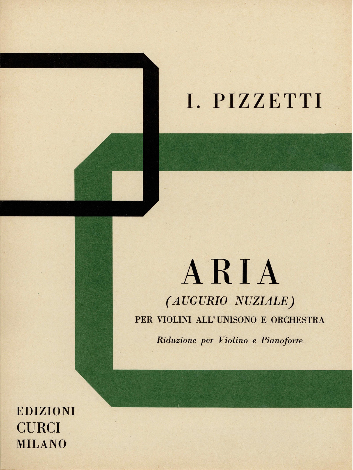 Pizzetti: Aria (Augurio nuziale)