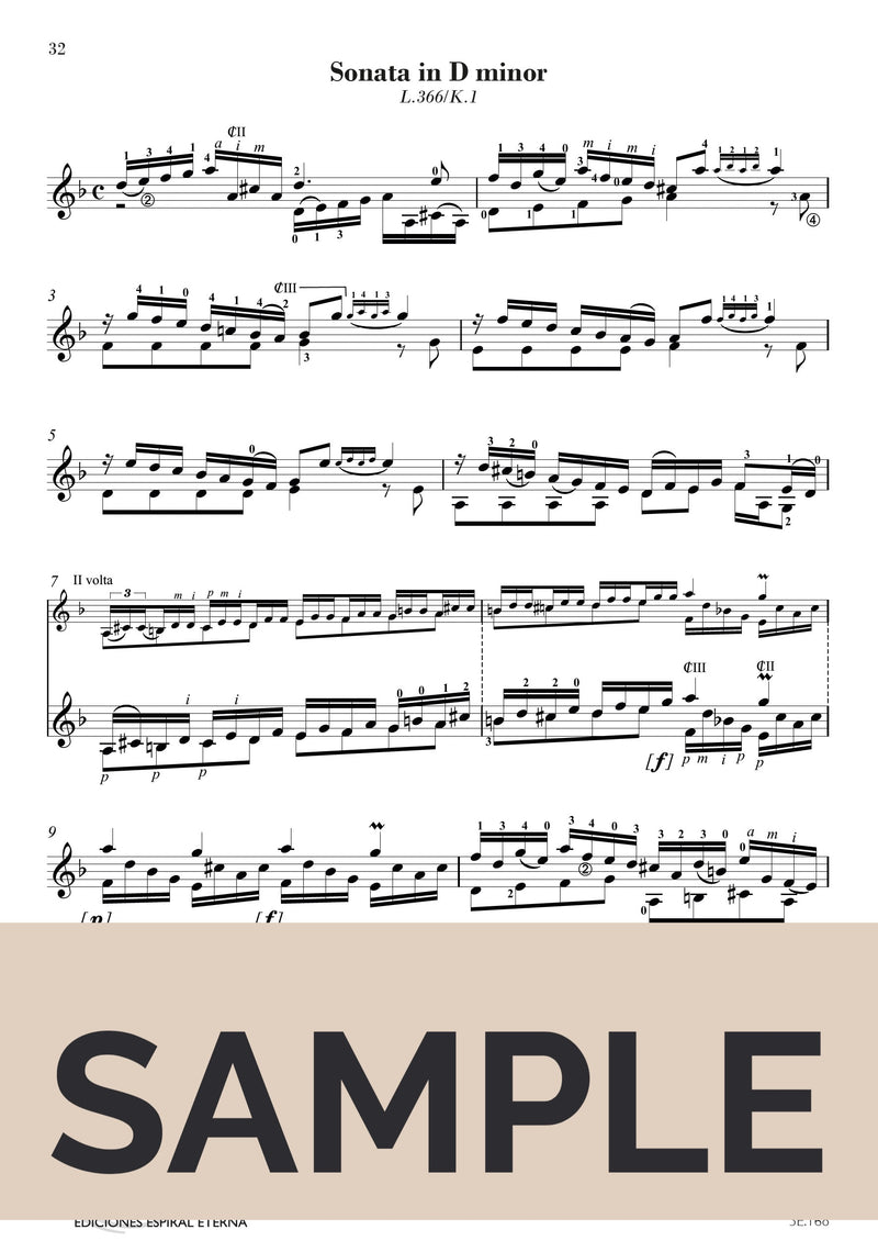 Scarlatti: 12 Sonatas (arr. for guitar)