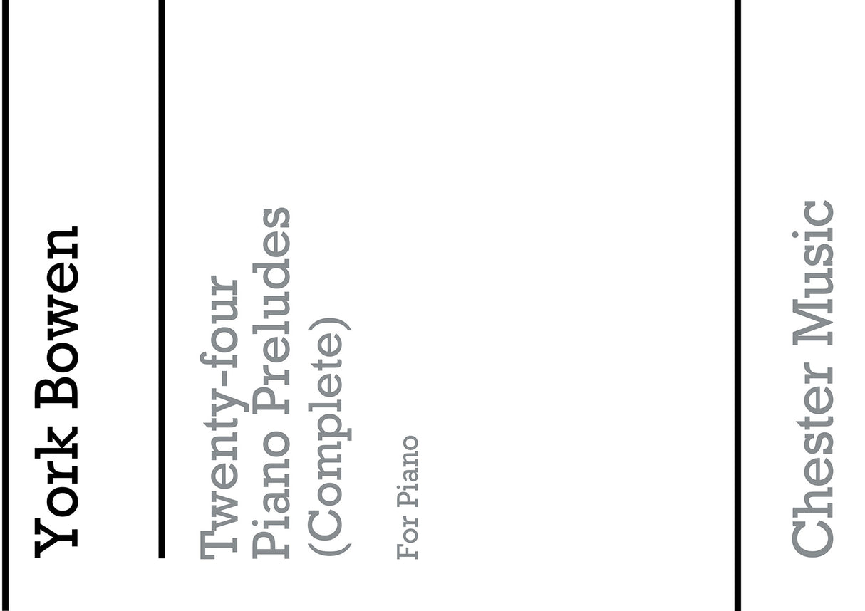 Bowen: 24 Preludes, Op. 102