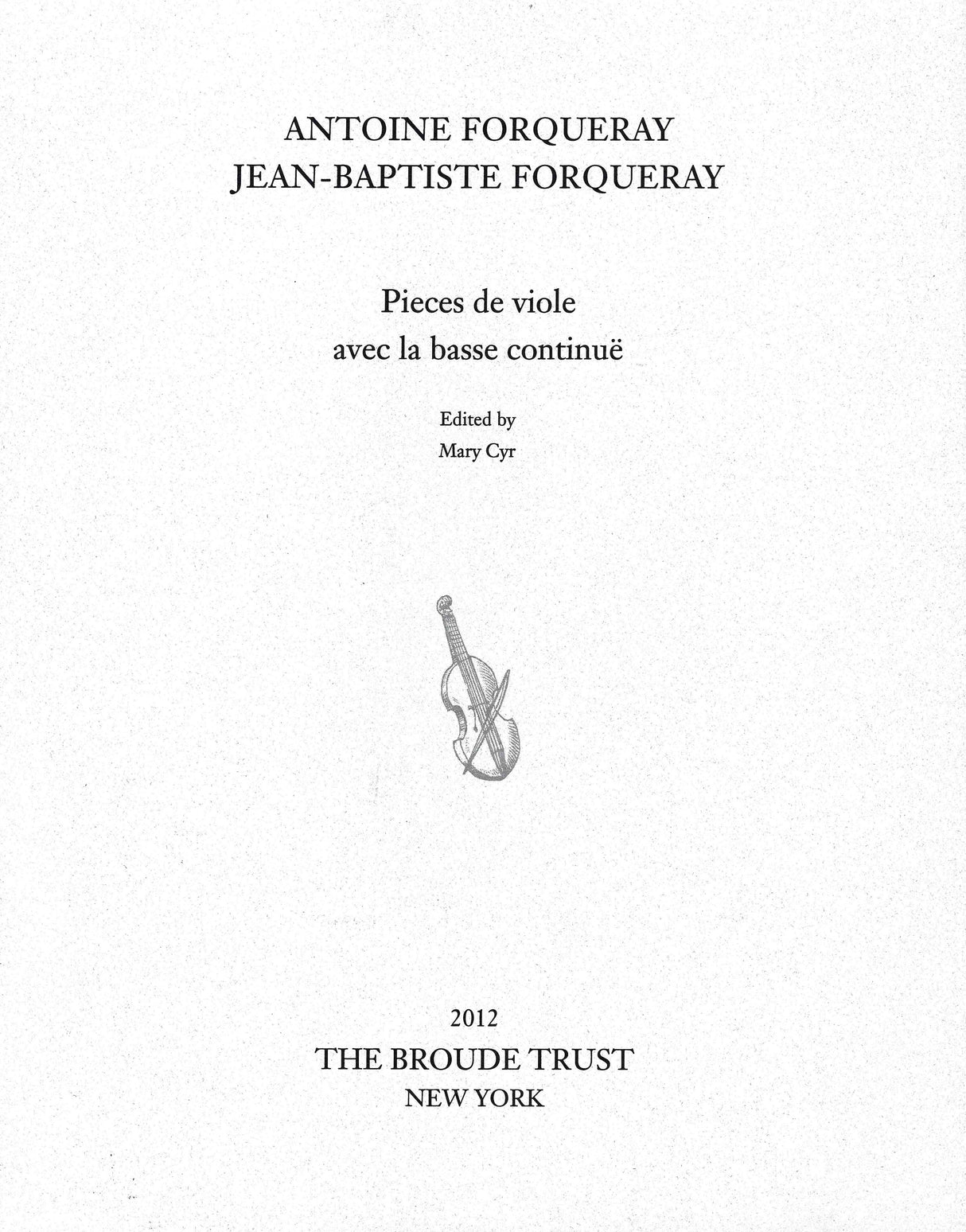Forqueray: Pièces de viole, 5 suites
