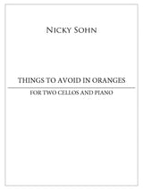 Sohn: Things to Avoid in Oranges