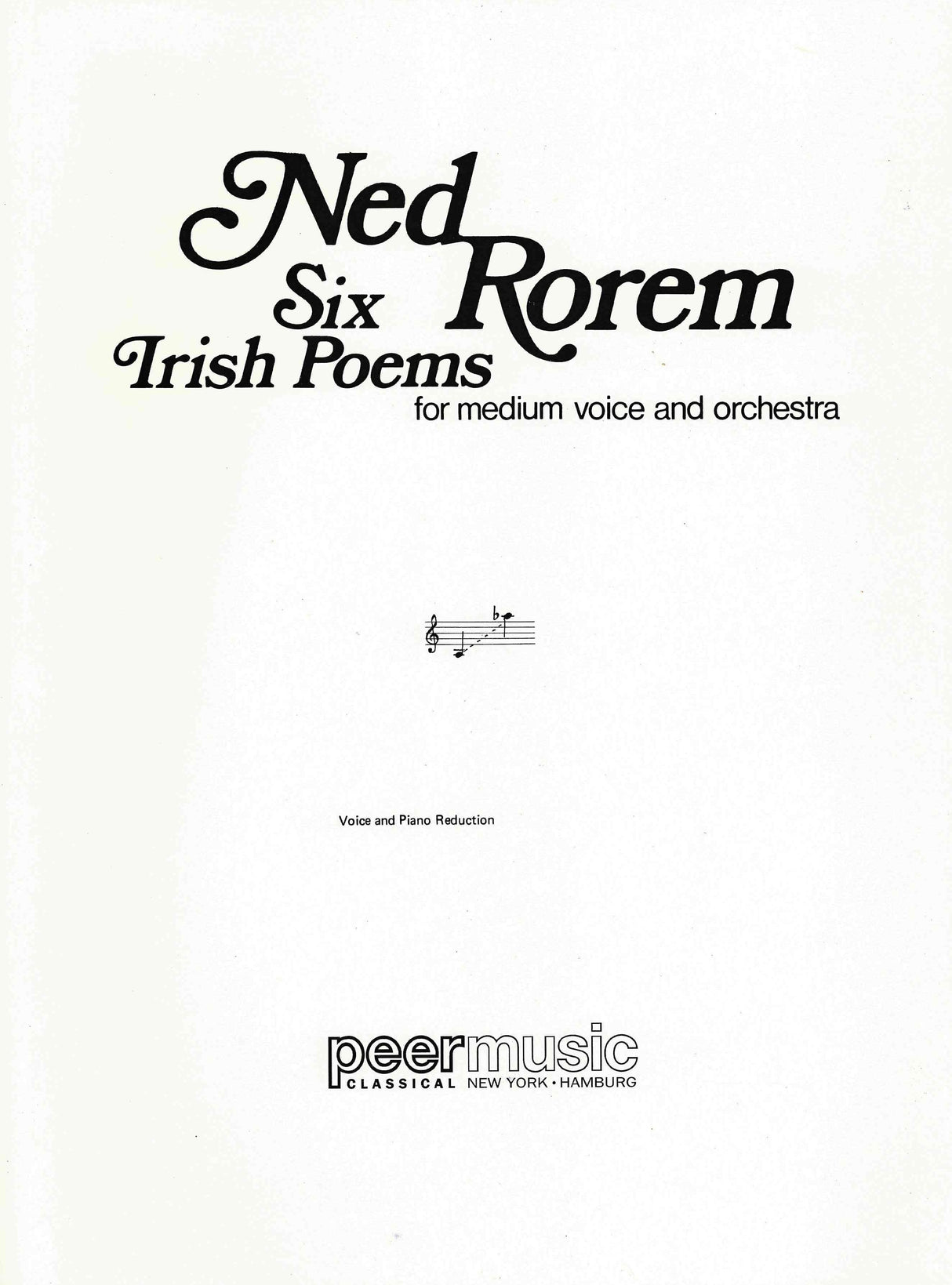 Rorem: Six Irish Poems