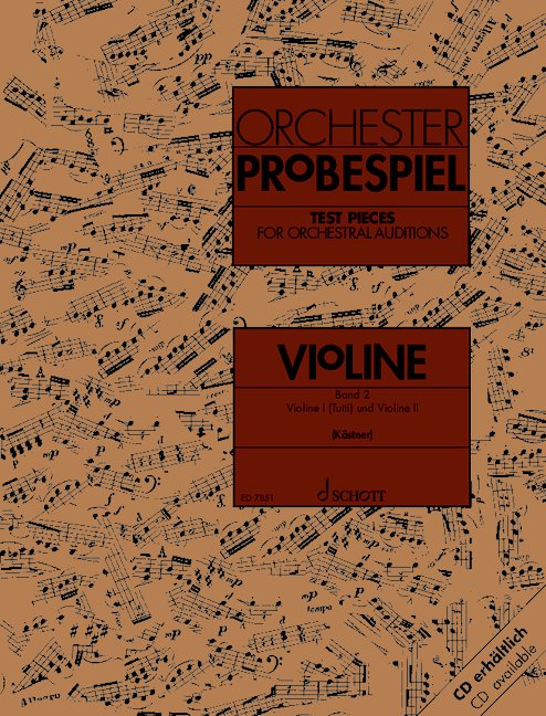 Test Pieces for Orchestral Auditions - Violin (Tutti Violin I & II)