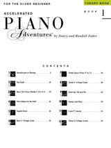 Accelerated Piano Adventures for the Older Beginner - Theory Book 1